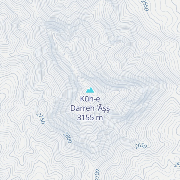 Map of Kūh-e Darreh ‘Āşş
