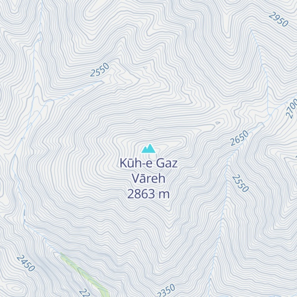 Map of Kūh-e Gaz Vāreh