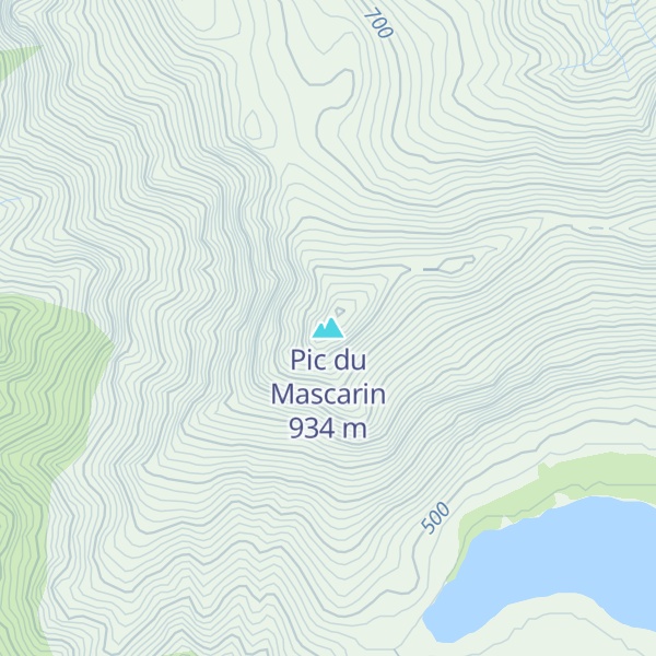 Map of Pic du Mascarin