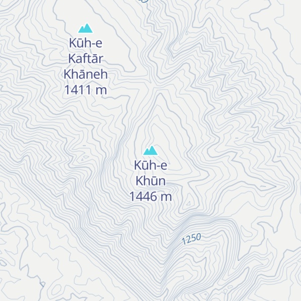 Map of Kūh-e Khūn