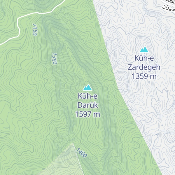 Map of Kūh-e Darūk