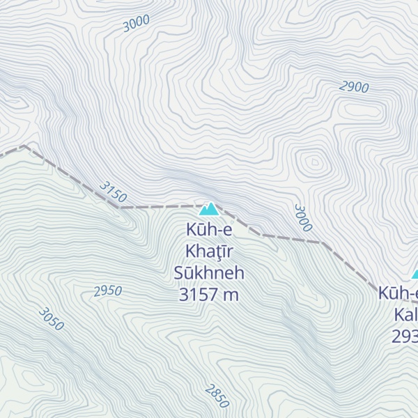 Map of Kūh-e Khaţīr Sūkhneh