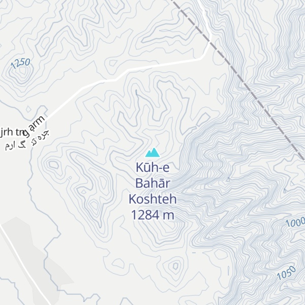 Map of Kūh-e Bahār Koshteh