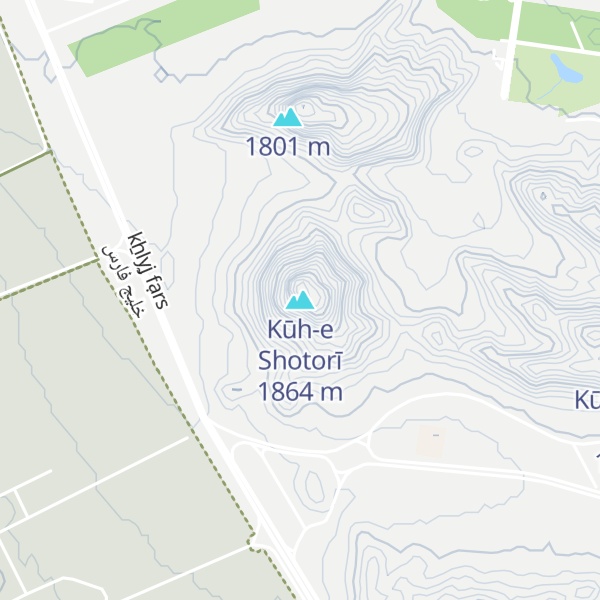 Map of Kūh-e Shotorī