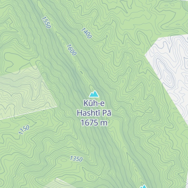 Map of Kūh-e Hashtī Pā