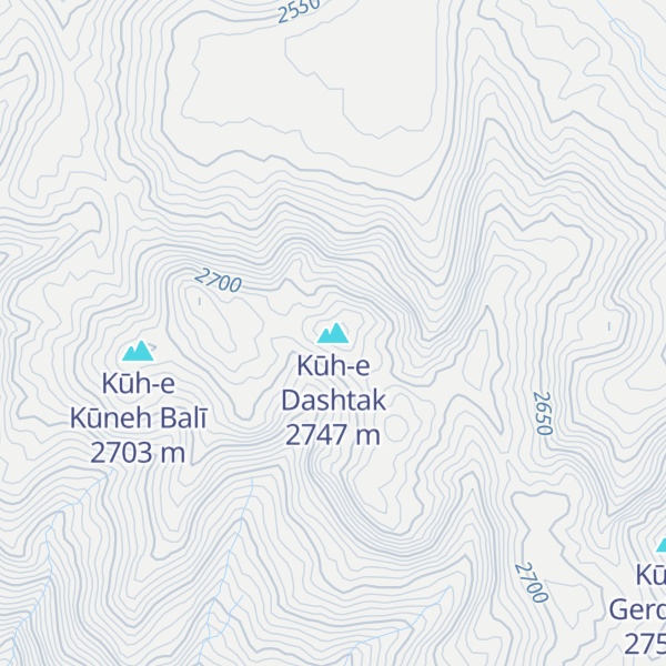 Map of Kūh-e Dashtak