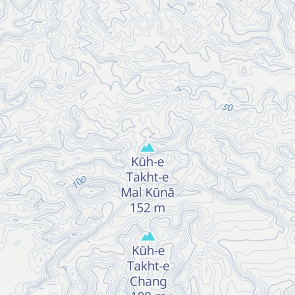 Map of Kūh-e Takht-e Mal Kūnā