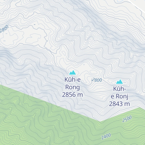 Map of Kūh-e Rong