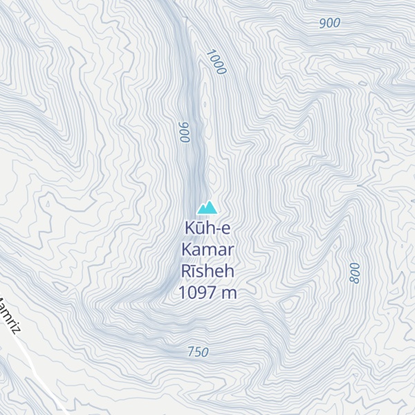 Map of Kūh-e Kamar Rīsheh