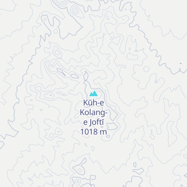 Map of Kūh-e Kolang-e Joftī