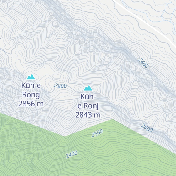 Map of Kūh-e Ronj