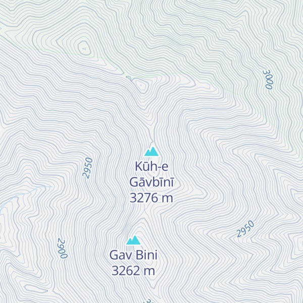 Map of Kūh-e Gāvbīnī