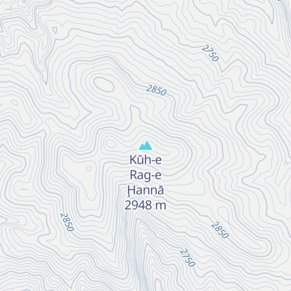 Map of Kūh-e Rag-e Ḩannā