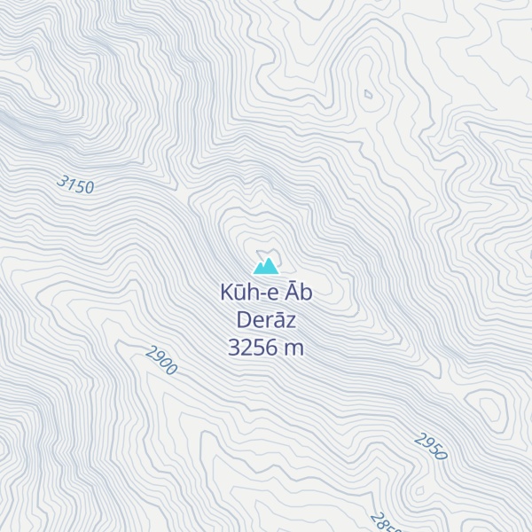 Map of Kūh-e Āb Derāz