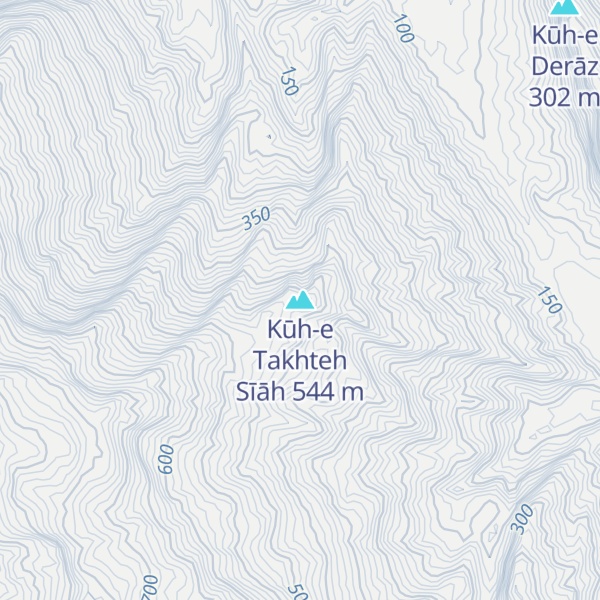 Map of Kūh-e Takhteh Sīāh