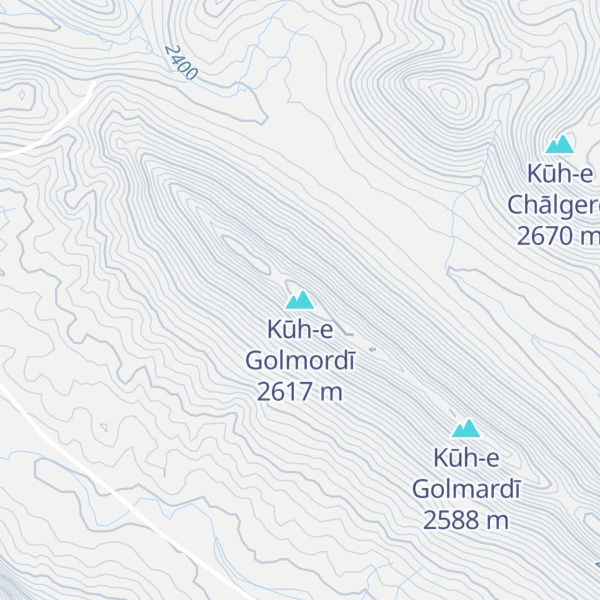 Map of Kūh-e Golmordī