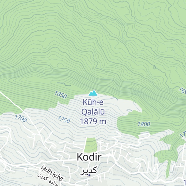 Map of Kūh-e Qalālū