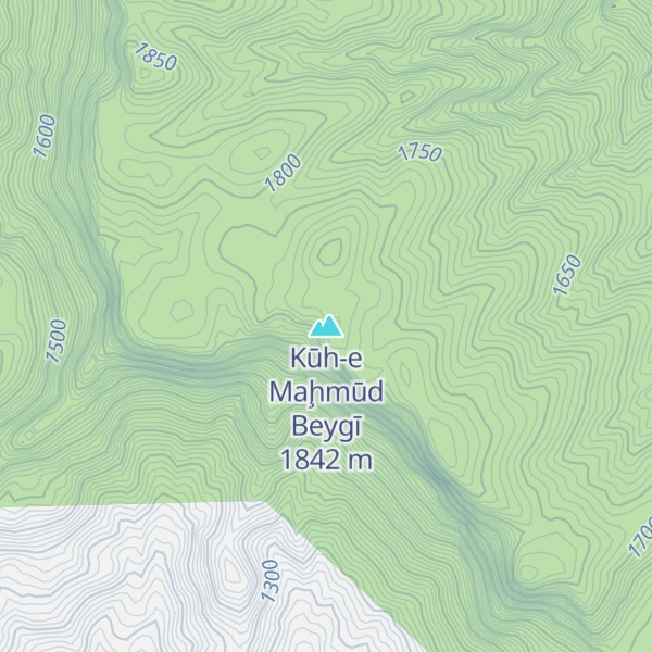 Map of Kūh-e Maḩmūd Beygī