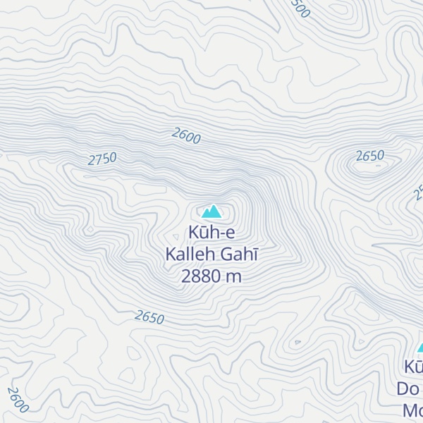 Map of Kūh-e Kalleh Gahī