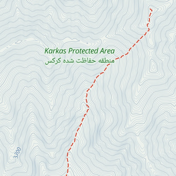 Map of Karkas New Hut