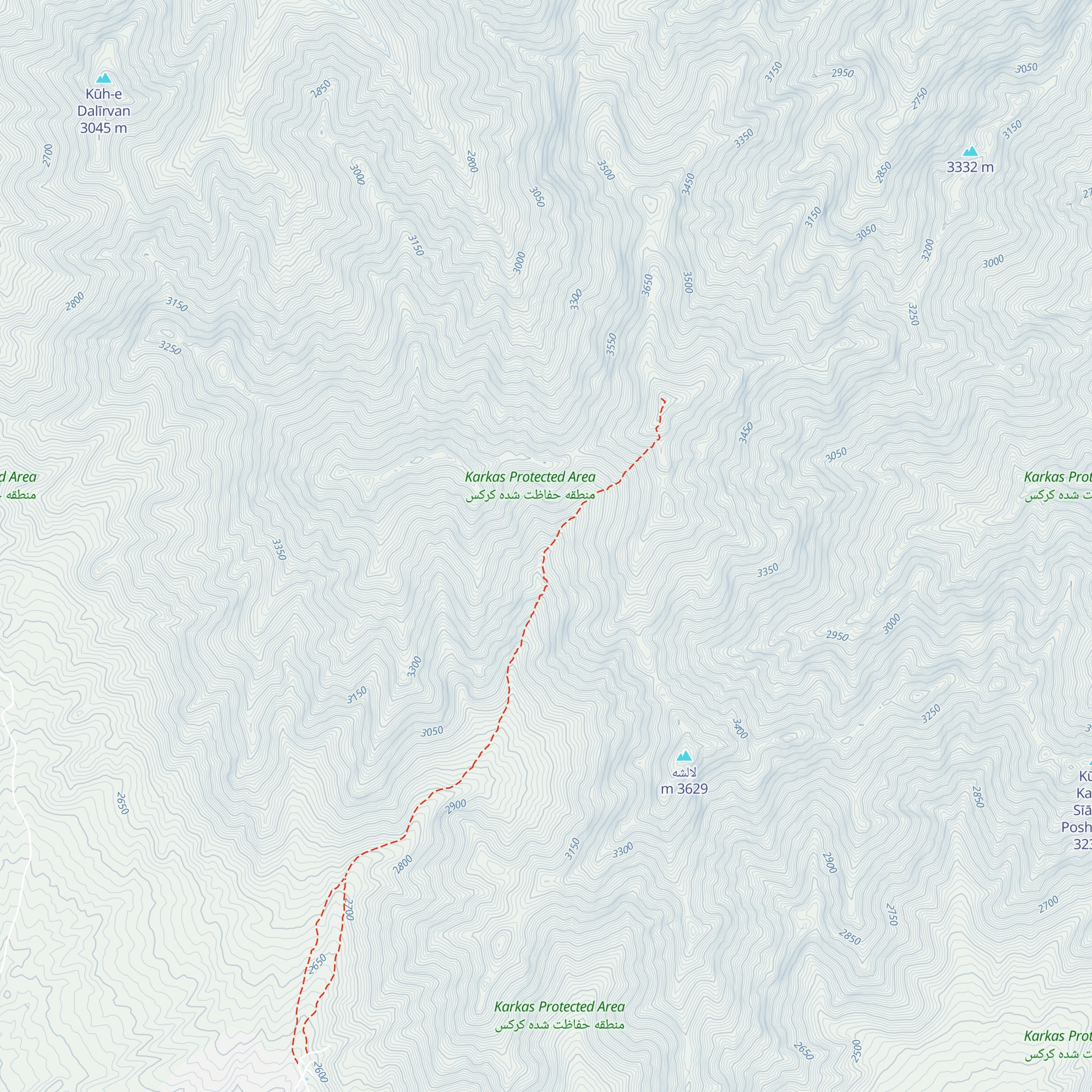 Karkas New Hut map
