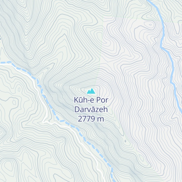 Map of Kūh-e Por Darvāzeh