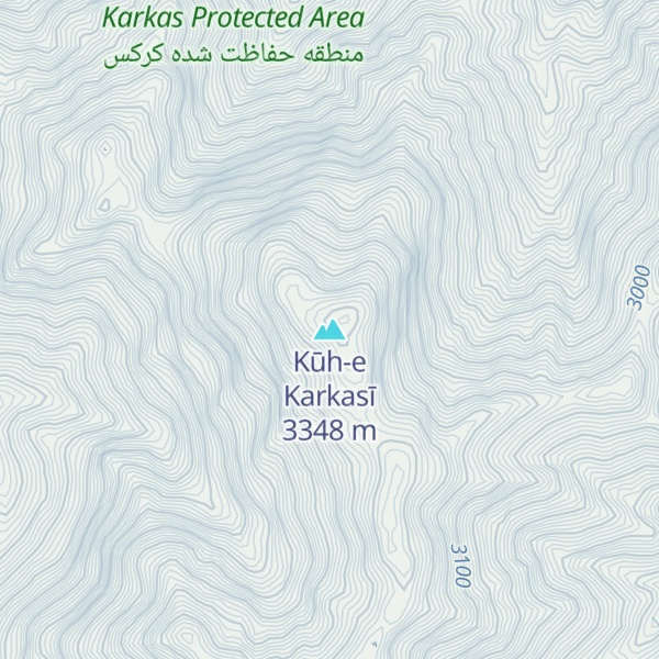 Map of Kūh-e Karkasī