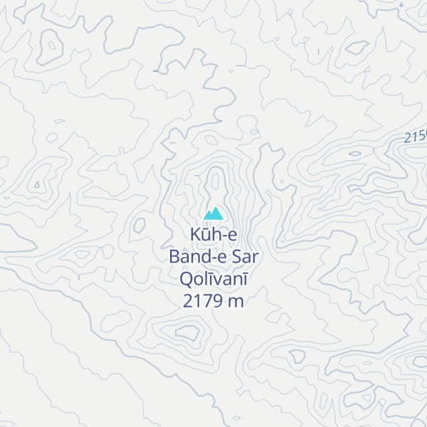 Map of Kūh-e Band-e Sar Qolīvanī