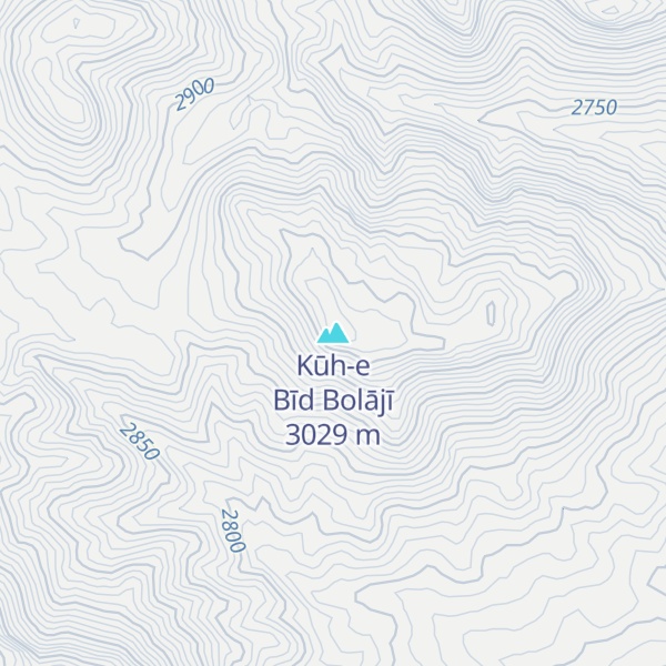 Map of Kūh-e Bīd Bolājī