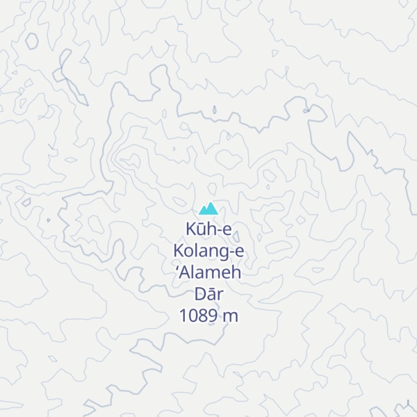 Map of Kūh-e Kolang-e ‘Alameh Dār