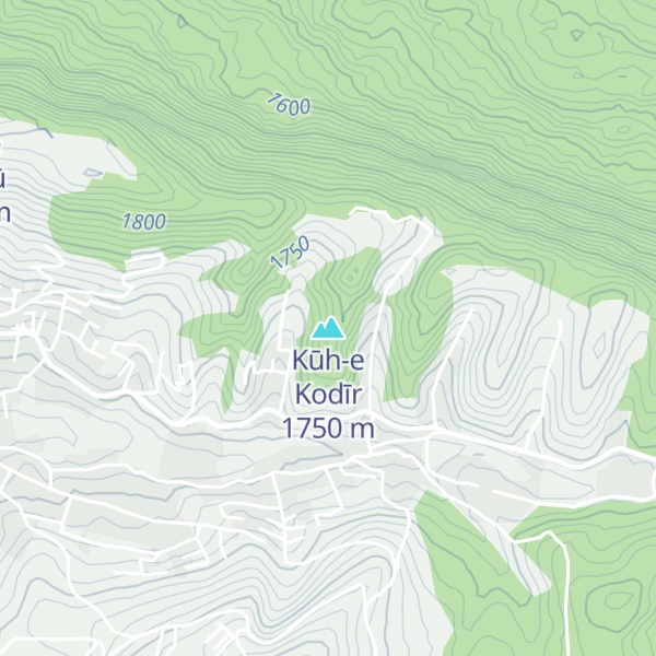 Map of Kūh-e Kodīr