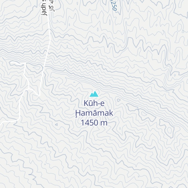 Map of Kūh-e Ḩamāmak
