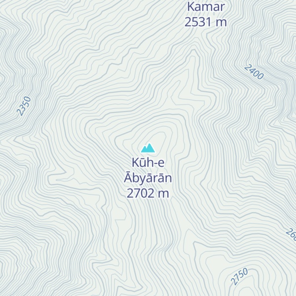 Map of Kūh-e Ābyārān