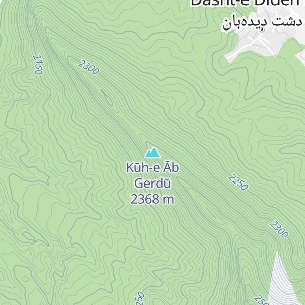 Map of Kūh-e Āb Gerdū