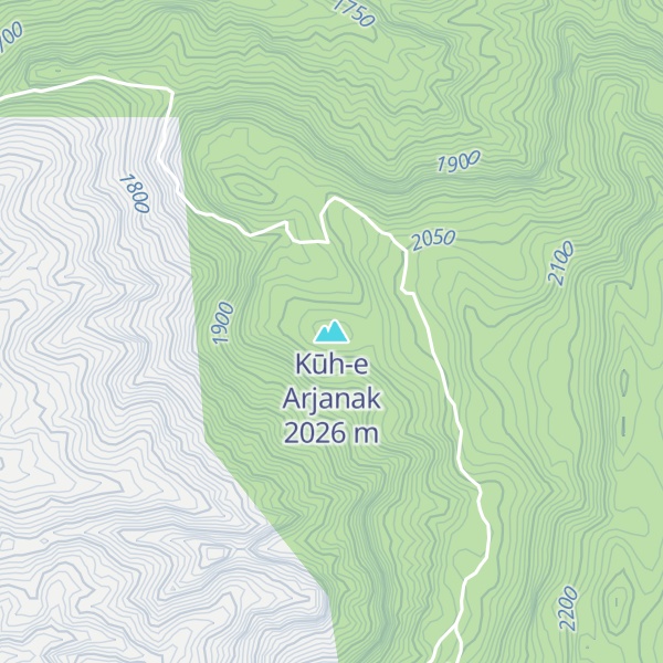 Map of Kūh-e Arjanak