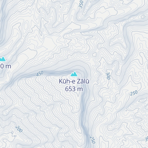Map of Kūh-e Zālū