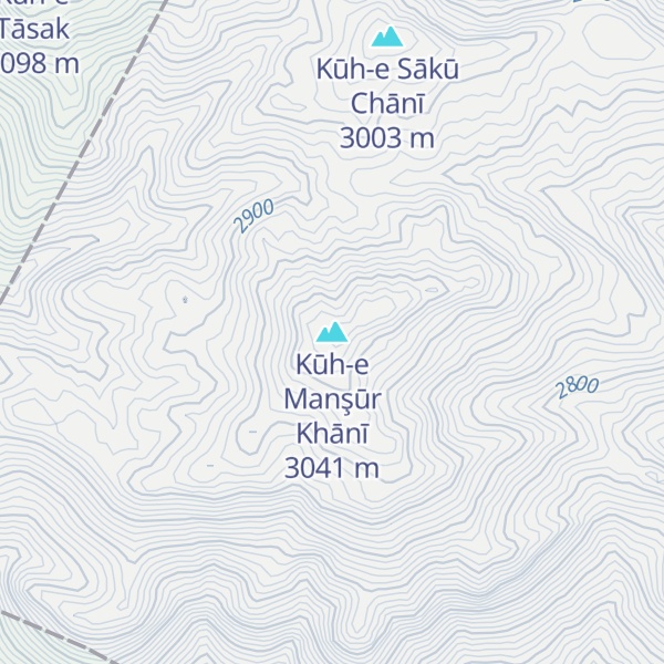 Map of Kūh-e Manşūr Khānī