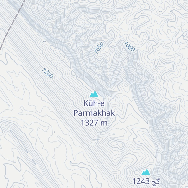 Map of Kūh-e Parmakhak