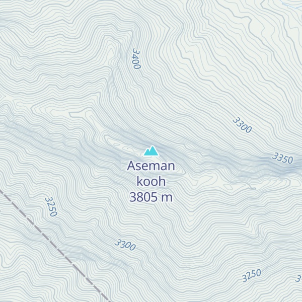 Map of Aseman kooh