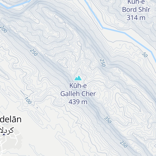 Map of Kūh-e Galleh Cher