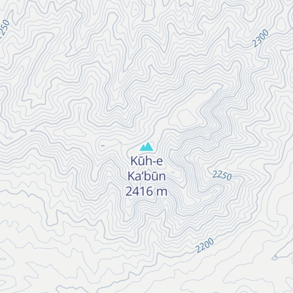 Map of Kūh-e Ka‘būn