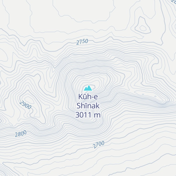 Map of Kūh-e Shīnak