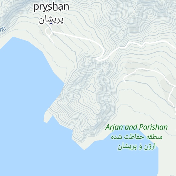Map of Kūh-e Kūchakū