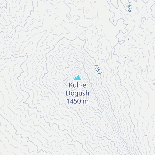 Map of Kūh-e Dogūsh