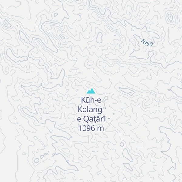 Map of Kūh-e Kolang-e Qaţārī