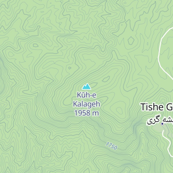 Map of Kūh-e Kalageh
