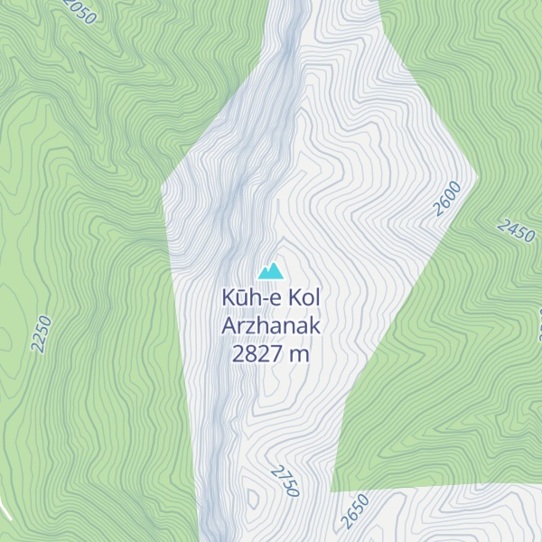 Map of Kūh-e Kol Arzhanak