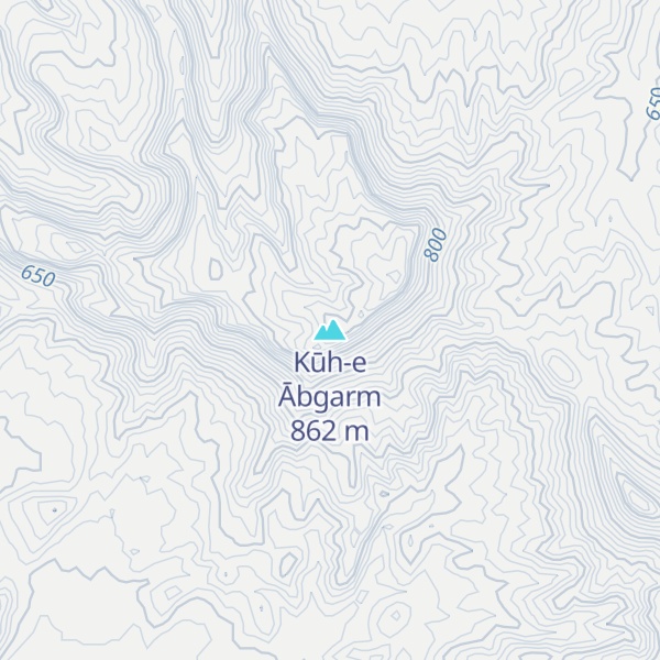 Map of Kūh-e Ābgarm