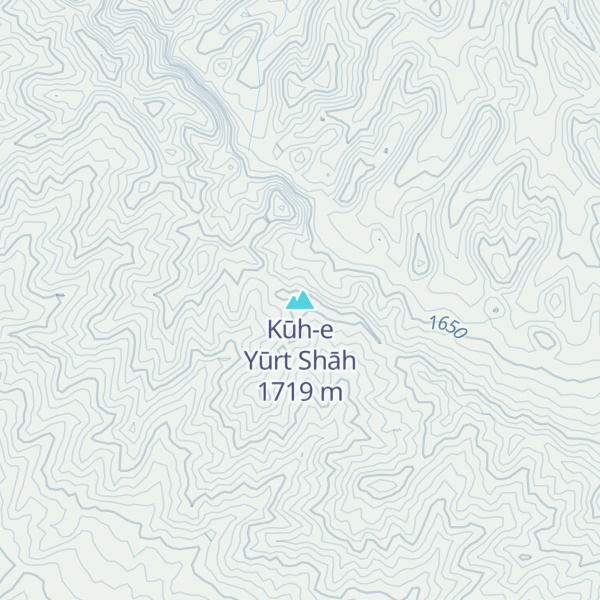 Map of Kūh-e Yūrt Shāh