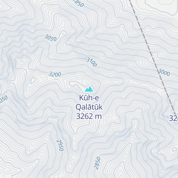 Map of Kūh-e Qalātūk